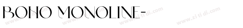 BOHO MONOLINE字体转换